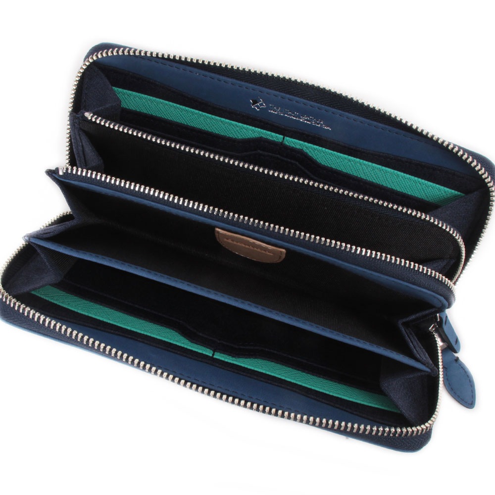 新色チャ追加 【Bianchi】　ヌバック革LFロングウォレット　BIE1005