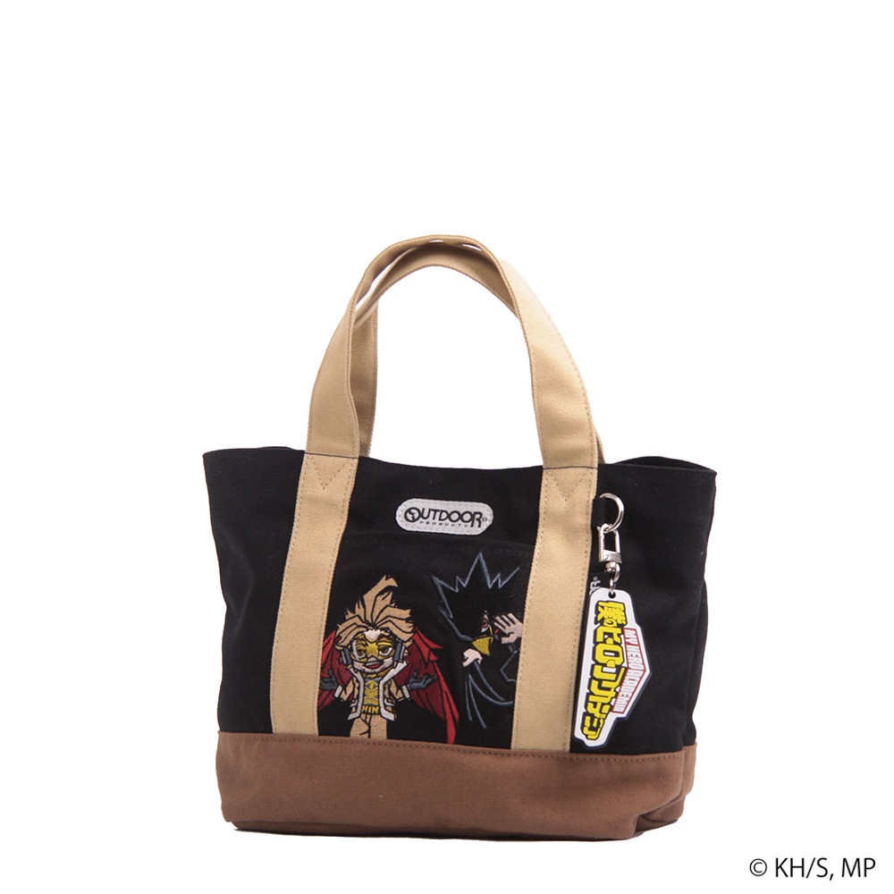 【僕のヒーローアカデミア×OUTDOOR PRODUCTS】<br>キーホルダー付きミニキャラトート 常闇踏陰×ホークス ODHA18