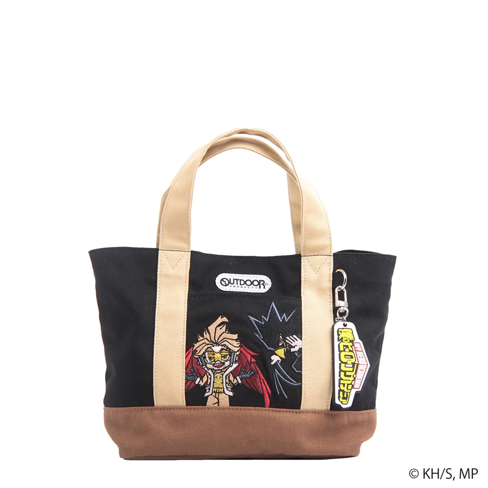 【僕のヒーローアカデミア×OUTDOOR PRODUCTS】<br>キーホルダー付きミニキャラトート 常闇踏陰×ホークス ODHA18