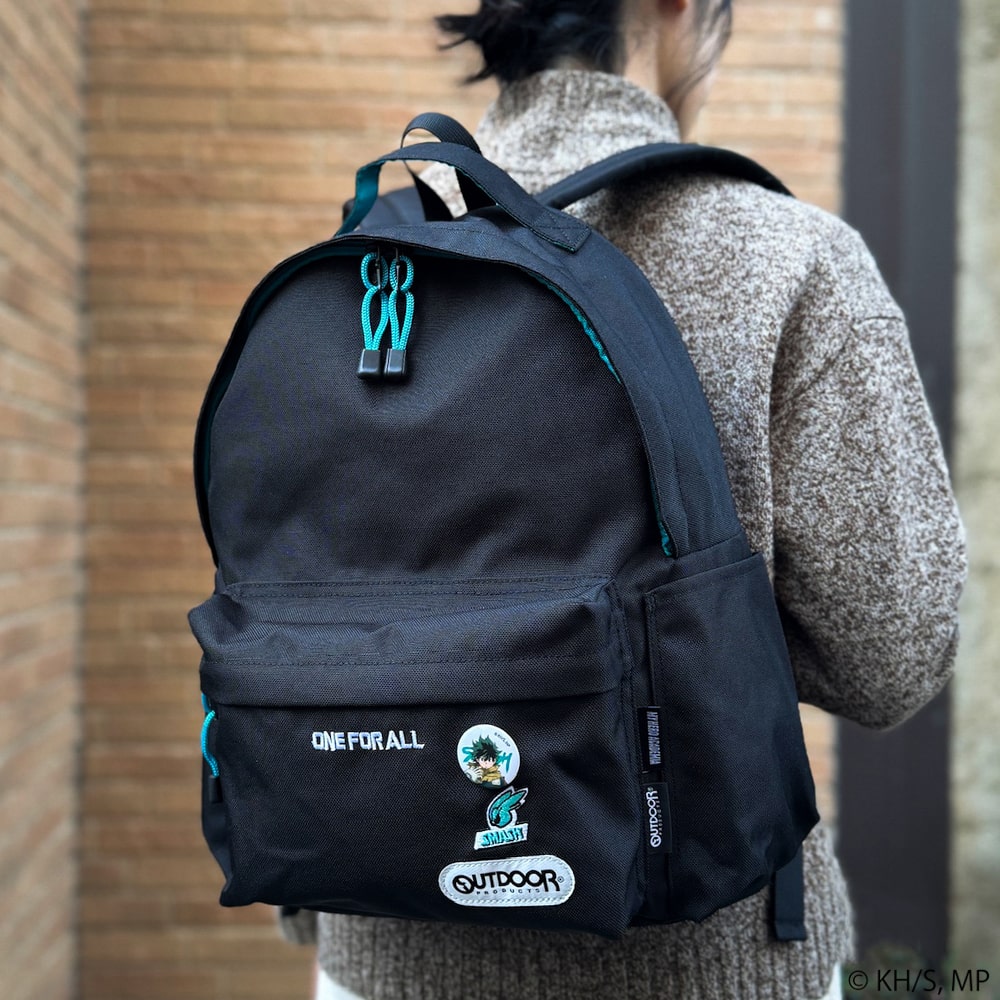 【僕のヒーローアカデミア×OUTDOOR PRODUCTS】<br>缶バッチ付きバックパック ODHA04