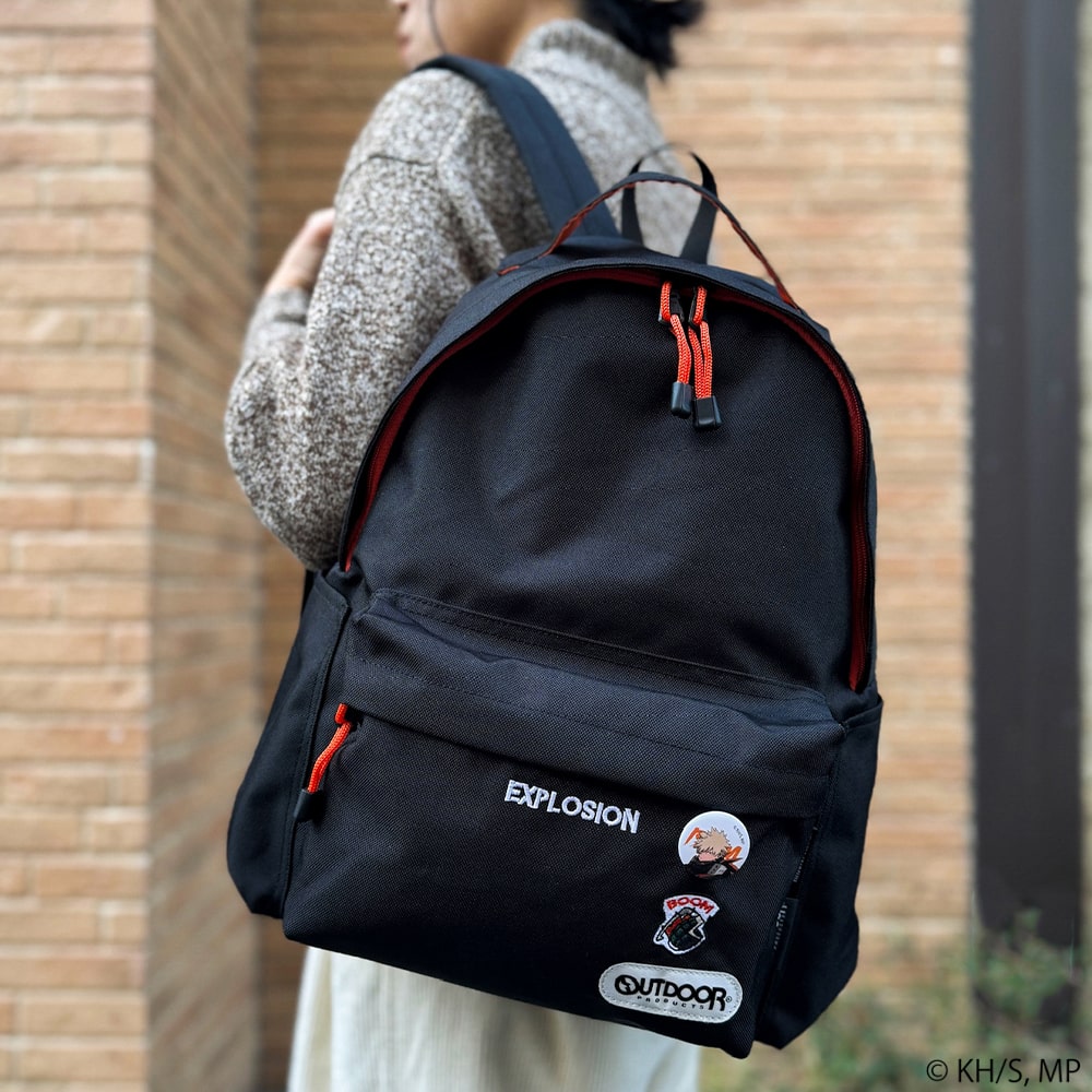 【僕のヒーローアカデミア×OUTDOOR PRODUCTS】<br>缶バッチ付きバックパック ODHA04