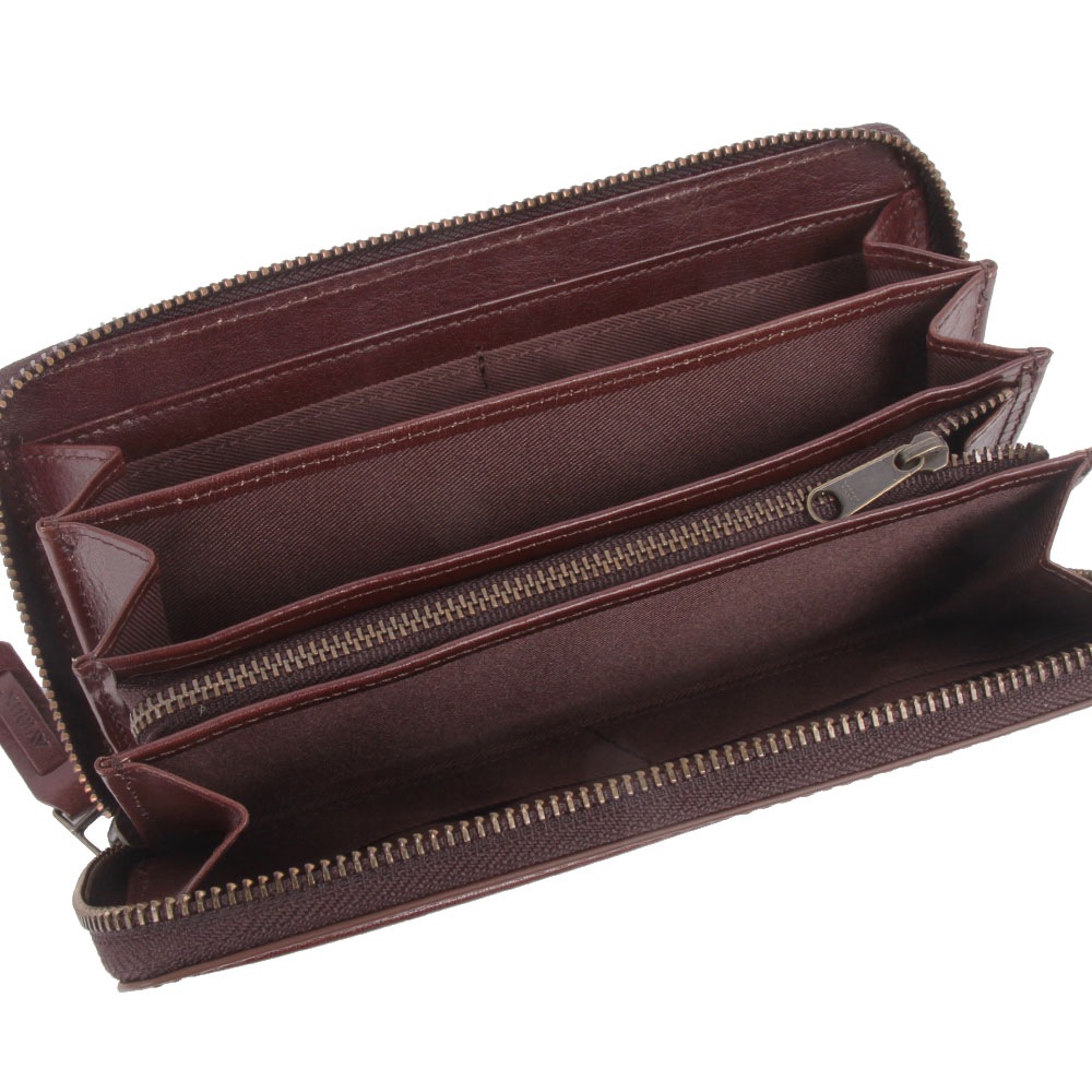 【AVIREX】イタリアンレザーラウンド長財布　AX9102