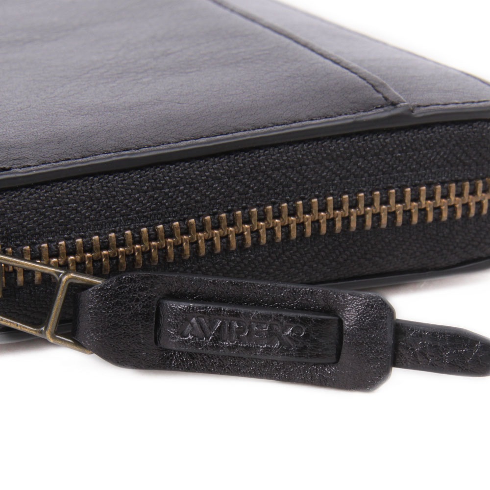 【AVIREX】イタリアンレザーラウンド長財布　AX9102