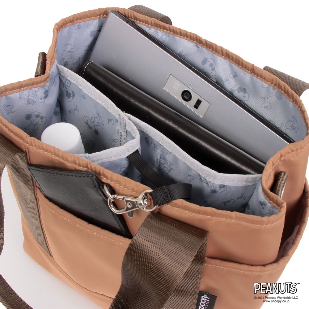【OUTDOOR PRODUCTS】<br>PEANUTSコレクション スヌーピー 2WAYトート ODB024