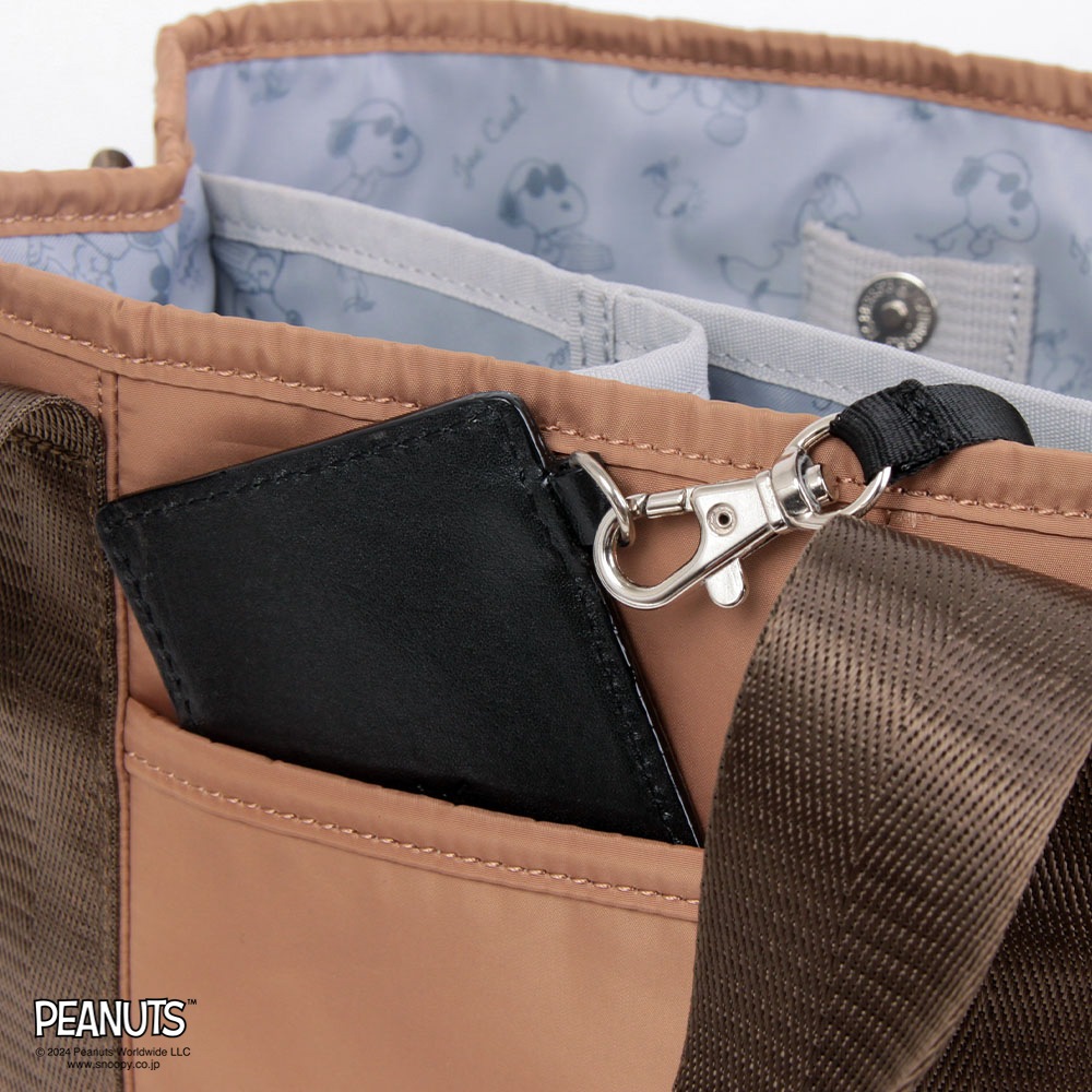 【OUTDOOR PRODUCTS】<br>PEANUTSコレクション スヌーピー 2WAYトート ODB024