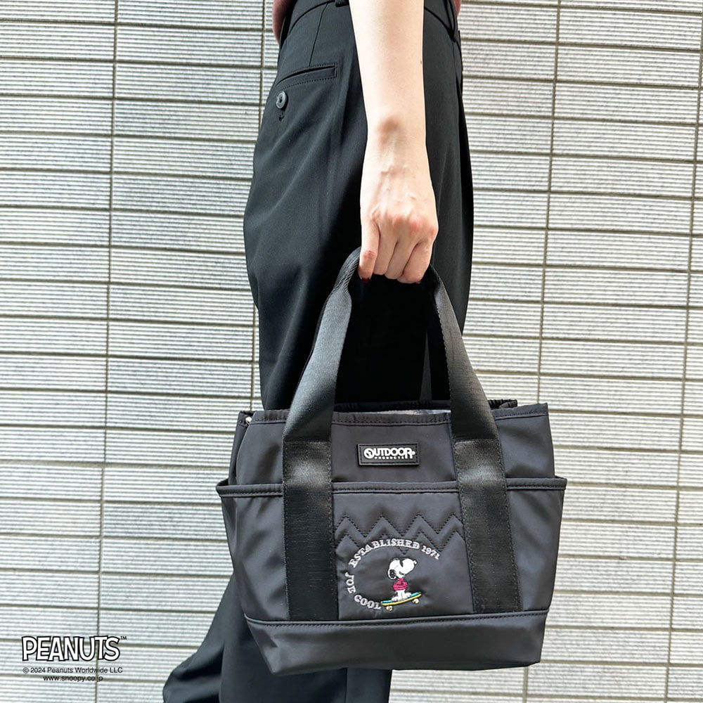 【OUTDOOR PRODUCTS】<br>PEANUTSコレクション スヌーピー 2WAYトート ODB024