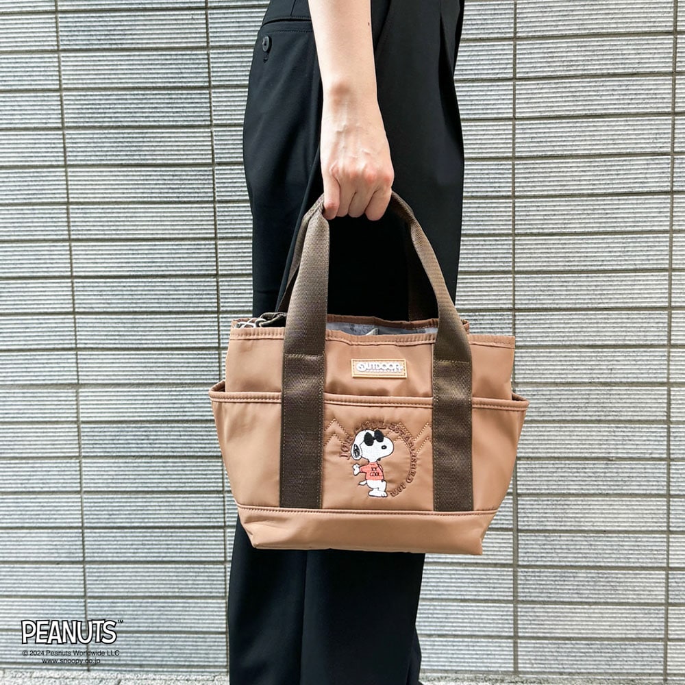 【OUTDOOR PRODUCTS】<br>PEANUTSコレクション スヌーピー 2WAYトート ODB024