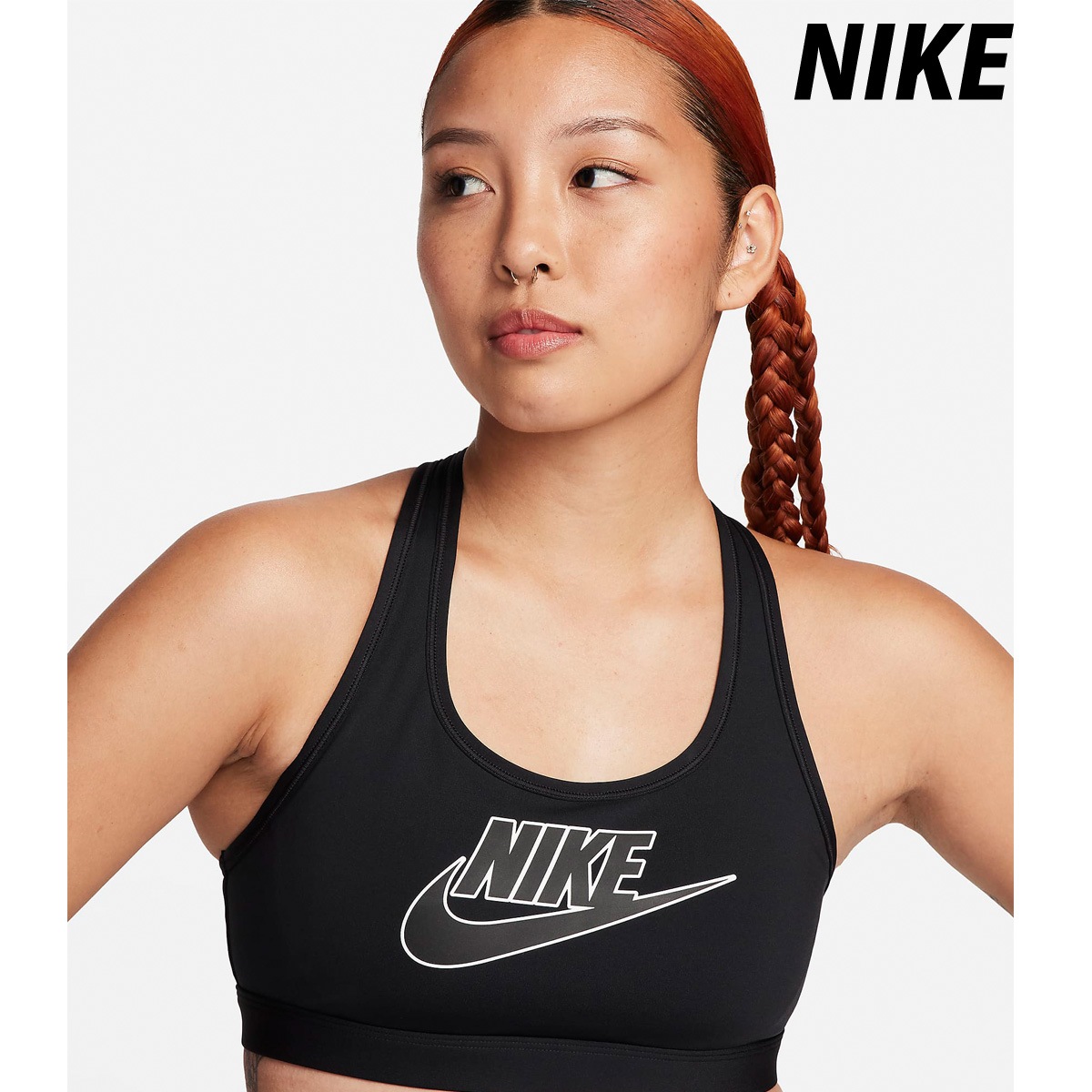 ナイキ スポーツブラ 上 レディース NIKE 【返品交換不可】 ミディアムサポート ジム フィットネス スポブラ FB4081 黒 ブラック