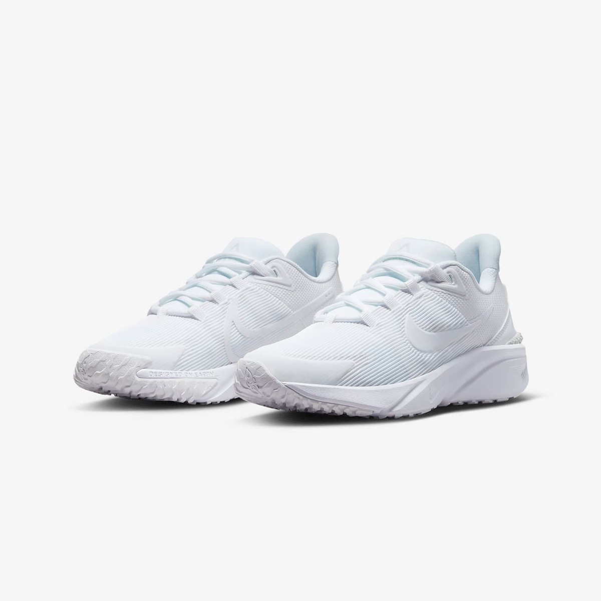 ナイキ ジュニア スター ランナー 4 シューズ NIKE ローカット ランニング 通学 運動会 DX7615100 WHT