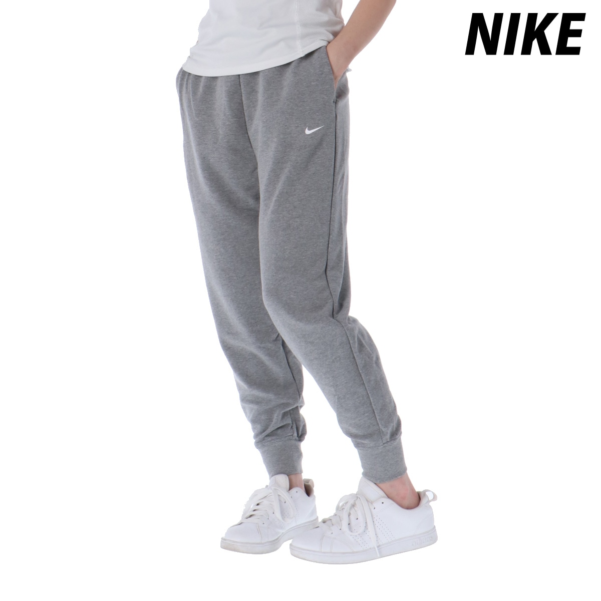 ジャージ 下 レディース ナイキ ロングパンツ フレンチテリー ドライ 綿混 ブランド NIKE FB5435 優良配送 新作 GRY