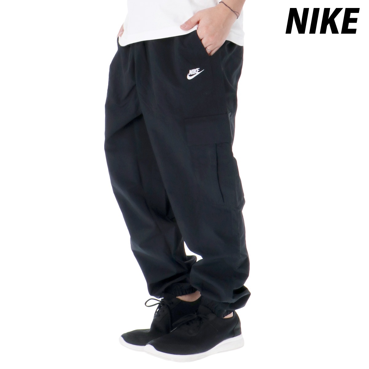 ジャージ 下 メンズ ナイキ ロングパンツ クラブ ウーブンパンツ カーゴパンツ ブランド NIKE HJ1991 優良配送 新作 BLK