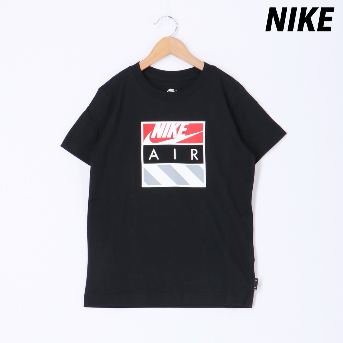 ナイキ Tシャツ ジュニア ブランド 半袖 コットン100% 綿100% クルーネック ナイキエア BLK NIKE HQ4419 半額 5/o