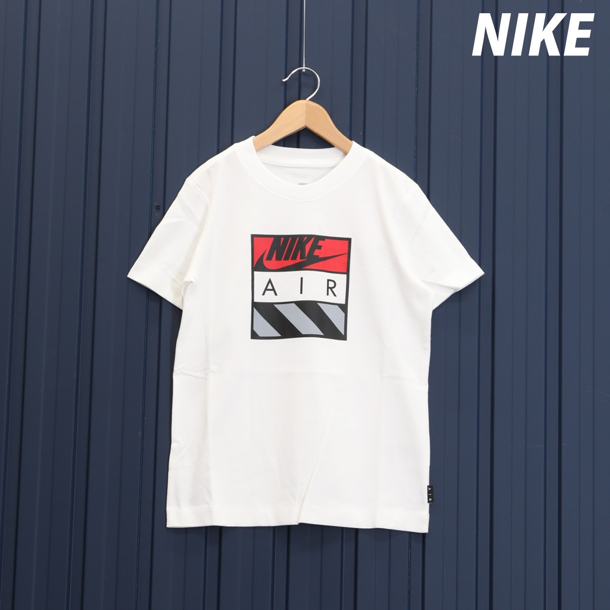 ナイキ Tシャツ ジュニア ブランド 半袖 コットン100% 綿100% クルーネック ナイキエア WHT NIKE HQ4419 半額 5/o