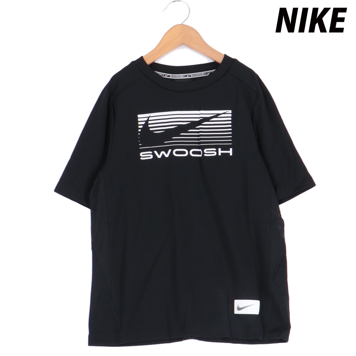 ナイキ 半袖 吸汗 速乾 マルチ Tシャツ ジュニア NIKE スウッシュ HJ3743 010 BLK 新作