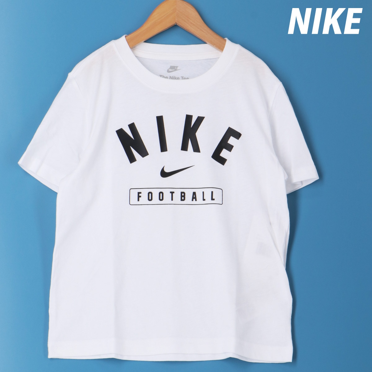 ナイキ Tシャツ ジュニア 半袖 綿混 WHT NIKE 86N340 新作