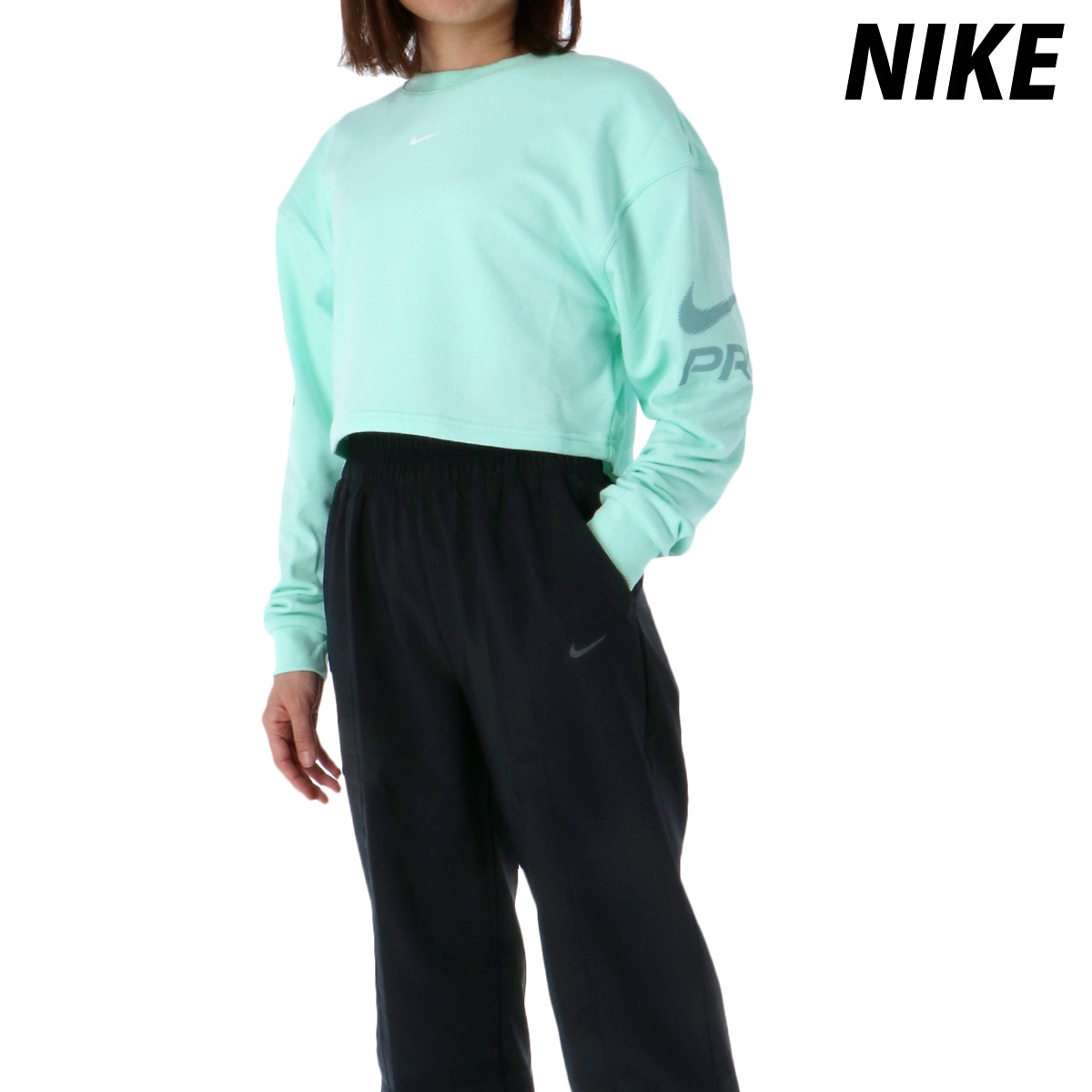 ナイキ スウェット 上下 セットアップ レディース ハイウエスト 速乾 吸水 吸汗 ドライ プロ ドライフィット BLK NIKE HV3592 新作 優良配送