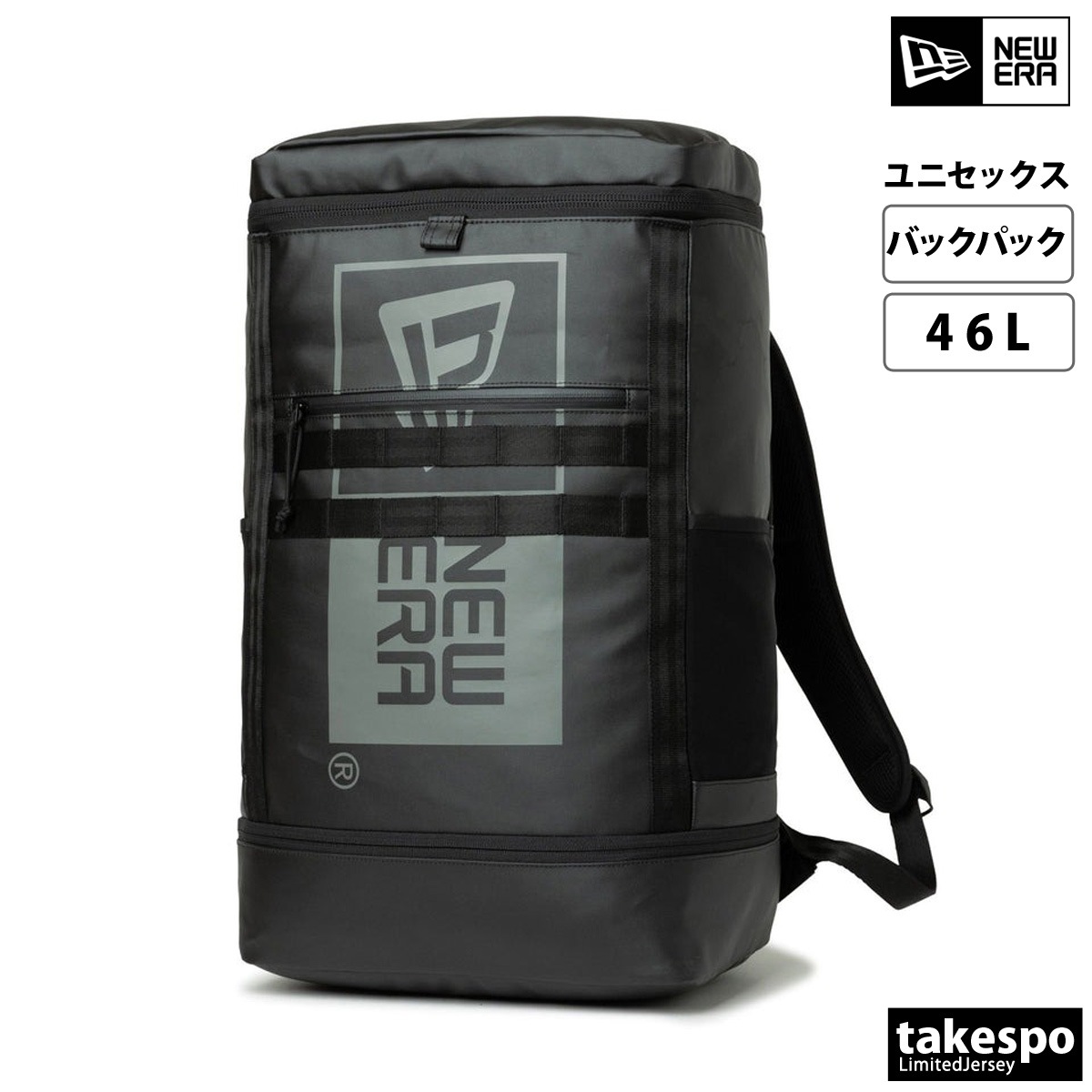 ニューエラ バックパック リュックサック メンズ レディース ブランド 46L ボックス型 黒 女性 男性 パソコン収納 大容量 通勤 通学 旅行 ボックスパック NEW ERA 14521366A 新作 優良配送