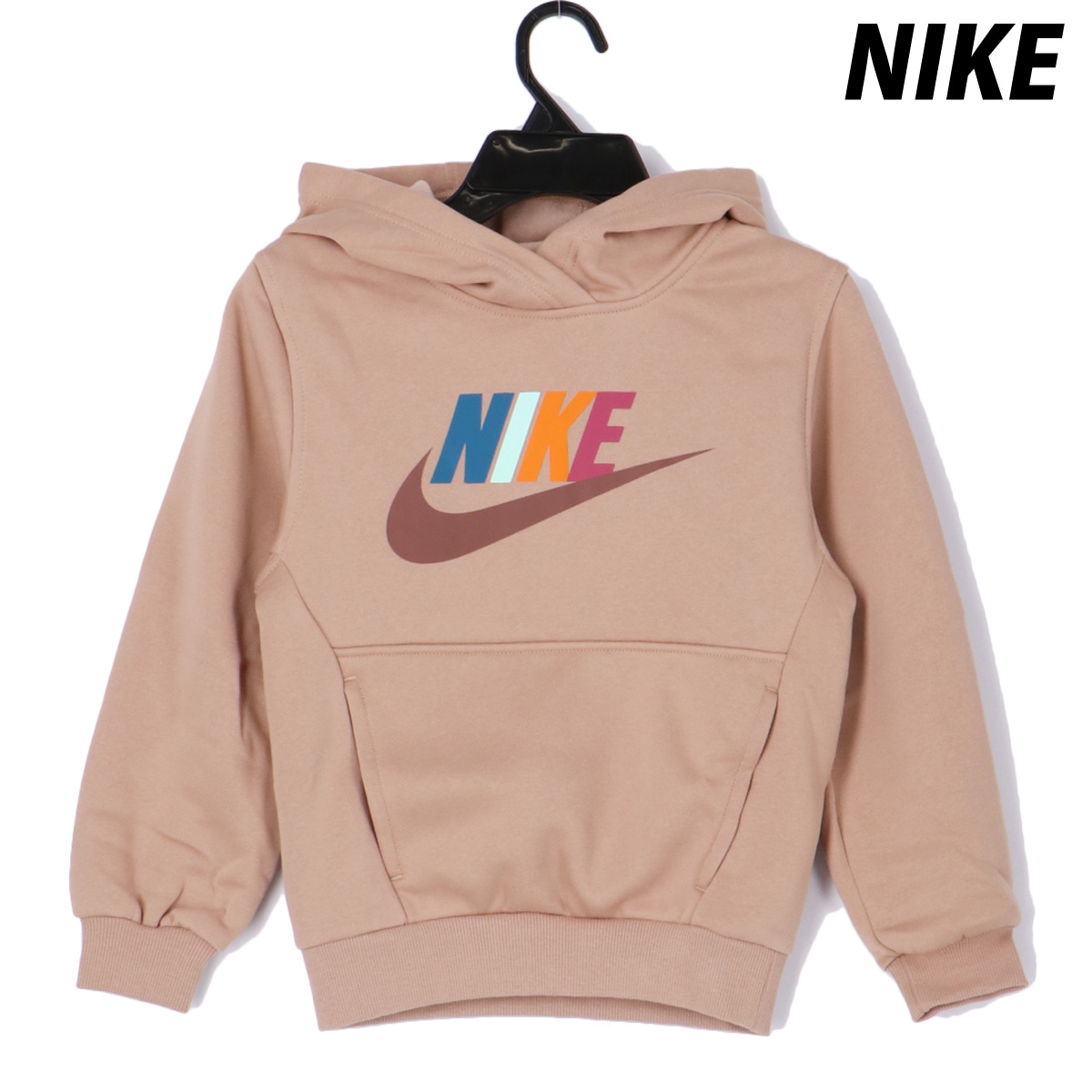 ナイキ スウェットパーカー ジュニア ブランド パーカー スウェット フーディ フード付き 裏起毛 スエット 秋 冬 保温 暖かい ビッグロゴ プルオーバー クラブ フリース BGE NIKE FD2988 新作 優良配送