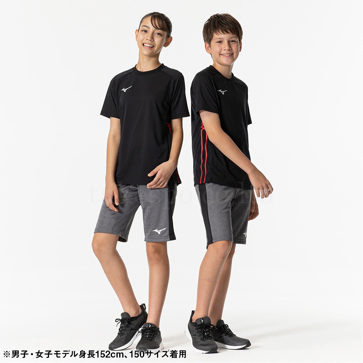 ミズノ Tシャツ ハーフパンツ 上下 セットアップ ジュニア 半袖