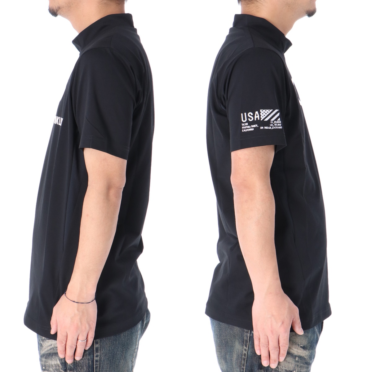 オークリー Tシャツ メンズ ブランド 半袖 吸汗 速乾 ハイネック