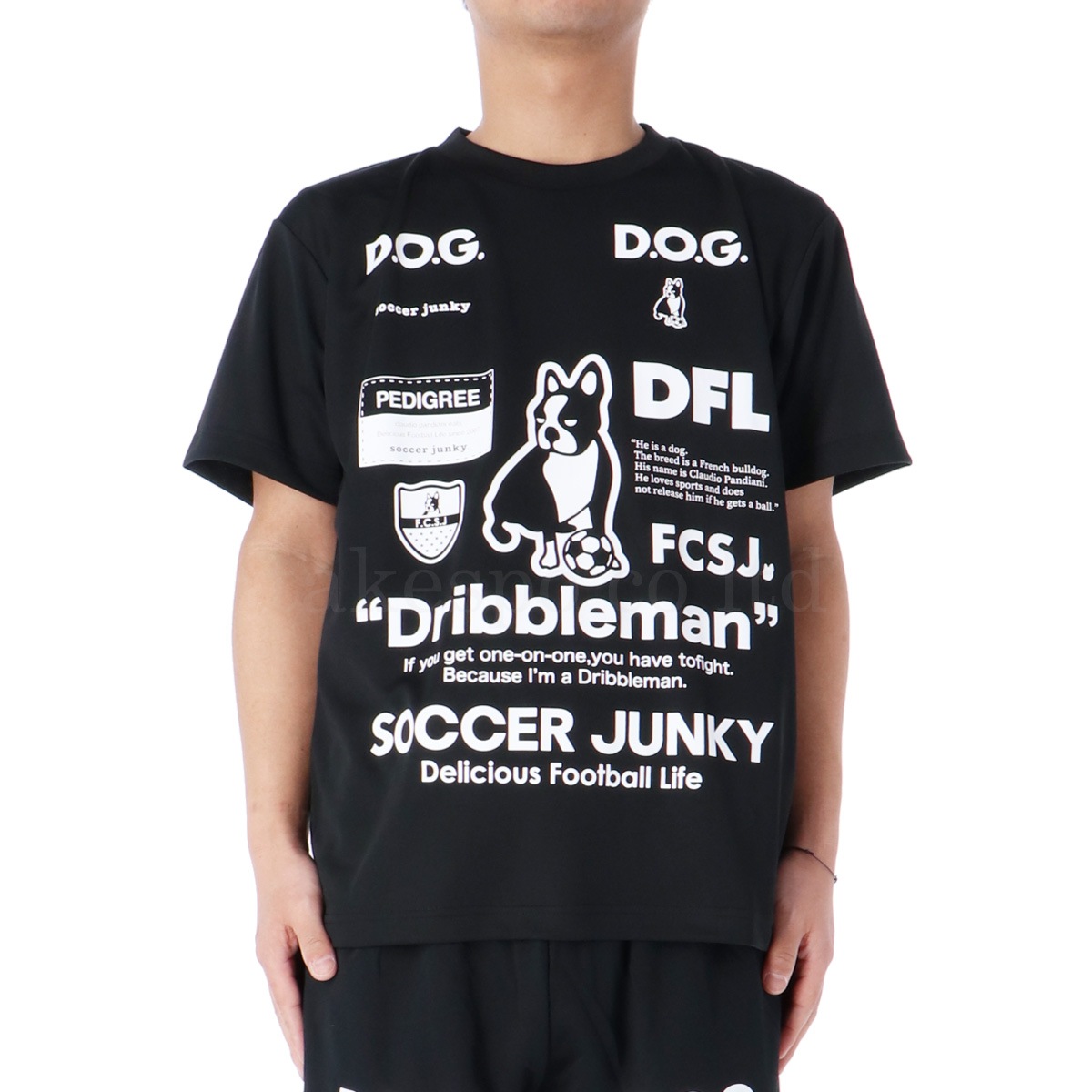 soccer junky ドライTシャツとハーフパンツセット 黒 サッカージャンキー Tシャツ ハーフパンツ 上下 セットアップ