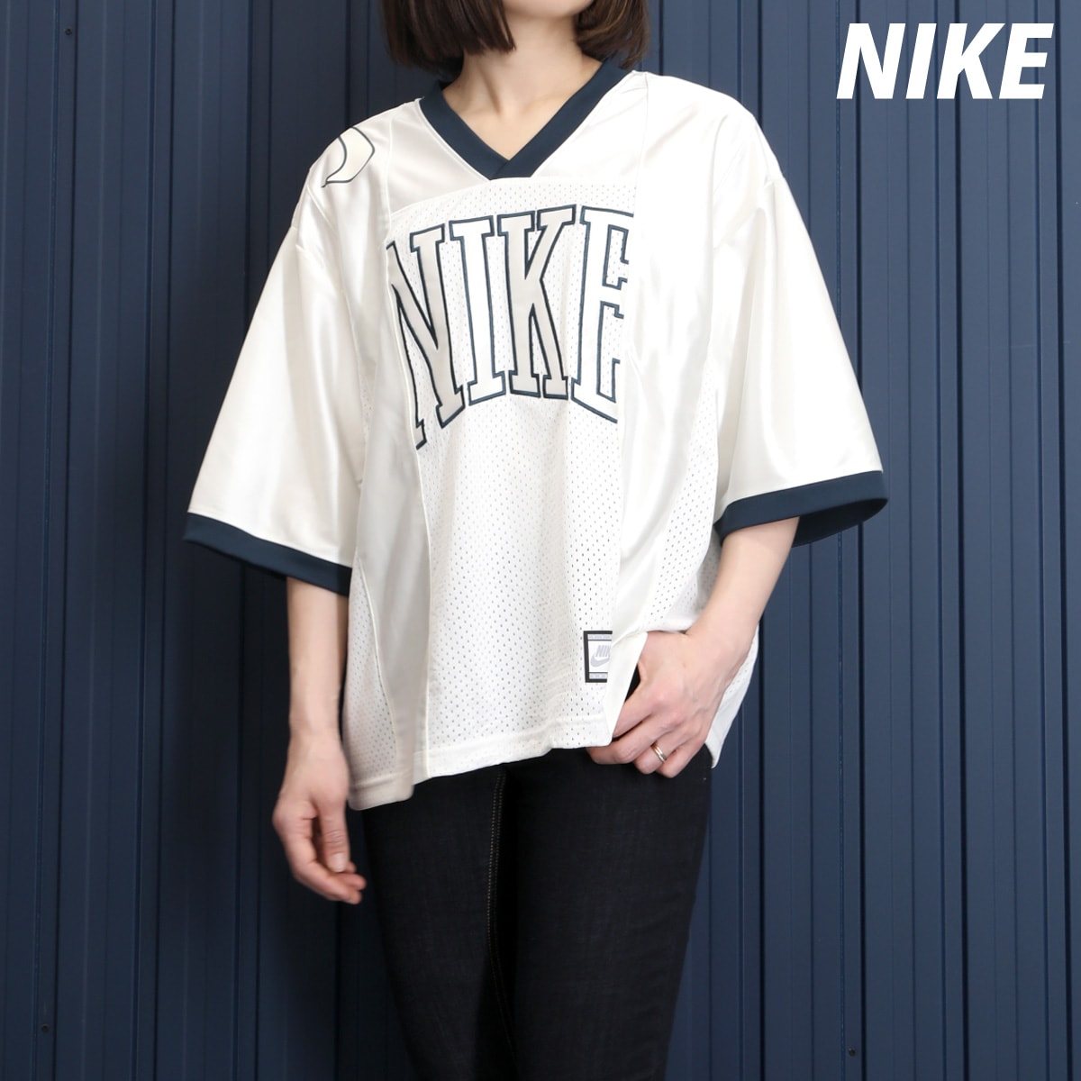 NIKE ★ ストリート オーバーサイズ ジャージ レディース 大人気 ナイキ ストリート ウィメンズ オーバーサイズド Tシャツ 上