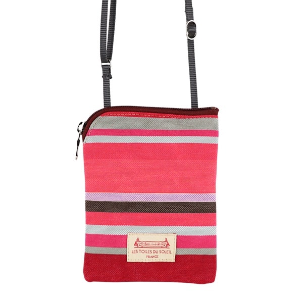 20％OFF【U213】パスポートケース・ミニポーチショルダー(コクテル　オランジュ　グリ/COCKTAIL Orange Gris)