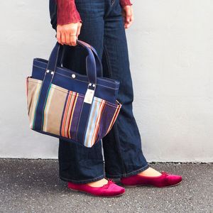 2025 Autumn【U113B】4ポケットトートS(マリー トープ/MARIE Taupe)※無地生地…タークネイビー