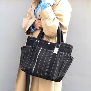 2025 Autumn【U126】4ポケットトートM(ムッシュ ノワール/MONSIEUR Noir)※無地生地…ブラック