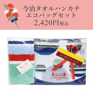 今治タオルハンカチ＋エコバッグセット(カプリ サントラン/CAPRI SANTORIN)