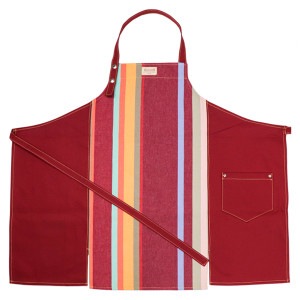 再入荷【C023】切り替えオーバーオールエプロン(コリウール ルージュ/COLLIOURE Rouge)※パターンB
