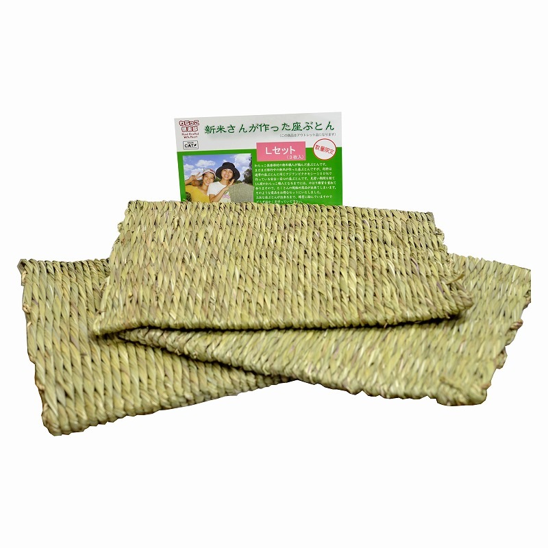 【アウトレット】新米さんが作った座ぶとんLセット（3枚入）