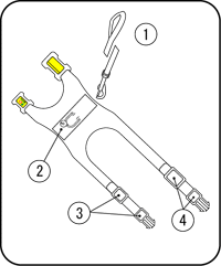 SANKO ラビットベストハーネス デニム 782