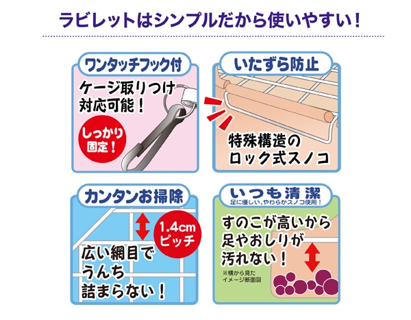 ヒノキア 三角ラビレット消臭セット ミルキーホワイト
