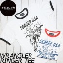 [クリックポスト対応] SEAGER シーガー WRANGLER RINGER TEE 半袖Tシャツ|NEW ARRIVALS