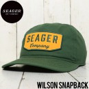 SEAGER  WILSON SNAPBACK CAP ʥåץХåå