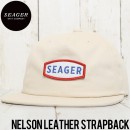 SEAGER  NELSON LEATHER STRAPBACK CAP ȥåץХåå CREAM