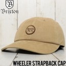 BRIXTON ֥ꥯȥ WHEELER STRAPBACK CAP ȥåץХåå 00424 KHAKI