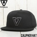 ������̵���� VISSLA �������� CALIPHER HAT SNAPBACK CAP ���ʥåץХå�����å� MAHTKCAL BLK