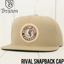 BRIXTON ブリクストン RIVAL SNAPBACK CAP スナップバックキャップ 00267 KHBRN|CAP|SPECIAL PRICE