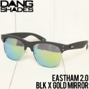 꾦 [åݥб] DANG SHADES 󥷥ǥ EASTHAM  2.0 SUNGLASSES 󥰥饹 BLK X GOLD MiRROR