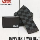 [クリックポスト対応] VANS ヴァンズ DEPPSTER II WEB BELT ガチャベルト VN0A31J1BA5 BLACK CHACOAL|NEW ARRIVALS