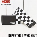 [クリックポスト対応] VANS ヴァンズ DEPPSTER II WEB BELT ガチャベルト VN0A31J1Y28 BLACK WHITE|NEW ARRIVALS