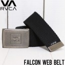 [クリックポスト対応] RVCA ルーカ FALCON WEB BELT ガチャベルト MABLQRFW BLACK|NEW ARRIVALS