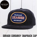 SEAGER  DORADO CORDUROY SNAPBACK CAP ǥʥåץХåå NAVY