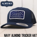 ̵ALMOND  NAVY ALMOND TRUCKER HAT å奭å