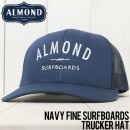 ̵ ALMOND SURF ɥ NAVY FINE SURFBOARDS TRUCKER HAT å奭å