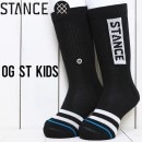 [クリックポスト対応] STANCE BOYS スタンス OG ST KIDS SOCKS ボーイズソックス 靴下 K526A20OGK BLK|NEW ARRIVALS