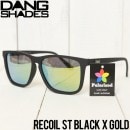 [クリックポスト対応] DANG SHADES ダンシェイディーズ RECOIL POLARIZED SUNGLASSES 偏光サングラス ST BLACK X GOLD|NEW ARRIVALS