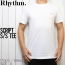 [クリックポスト対応] Rhythm リズム SCRIPT S/S TEE 半袖Tシャツ APR19M-PT01|NEW ARRIVALS